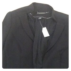 A Black and White Blazer Jacket
